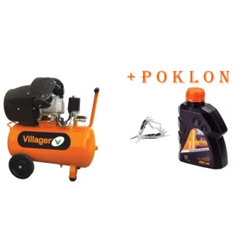 Villager kompresor za vazduh VAT VE 50 L + POKLON Multifunkcionalni nož 471005R0 Blister i Villager ulje za vazdušne kompresore 600ml Villager kompresor za vazduh VAT VE 50 L + POKLON Multifunkcionalni nož 471005R0 Blister i Villager ulje za vazdušne kompresore 600ml